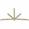 Ekena Millwork Alberta Rough Sawn Timber Gable Bracket, Douglas Fir, 96"W x 60"H x 2"D x 4"F, 15/12 Pitch GBW096X60X0204ALB00RDF - alternate 5